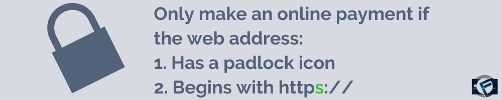 Only make an online payment if you see the padlock icon in the address bar- Cashfloat